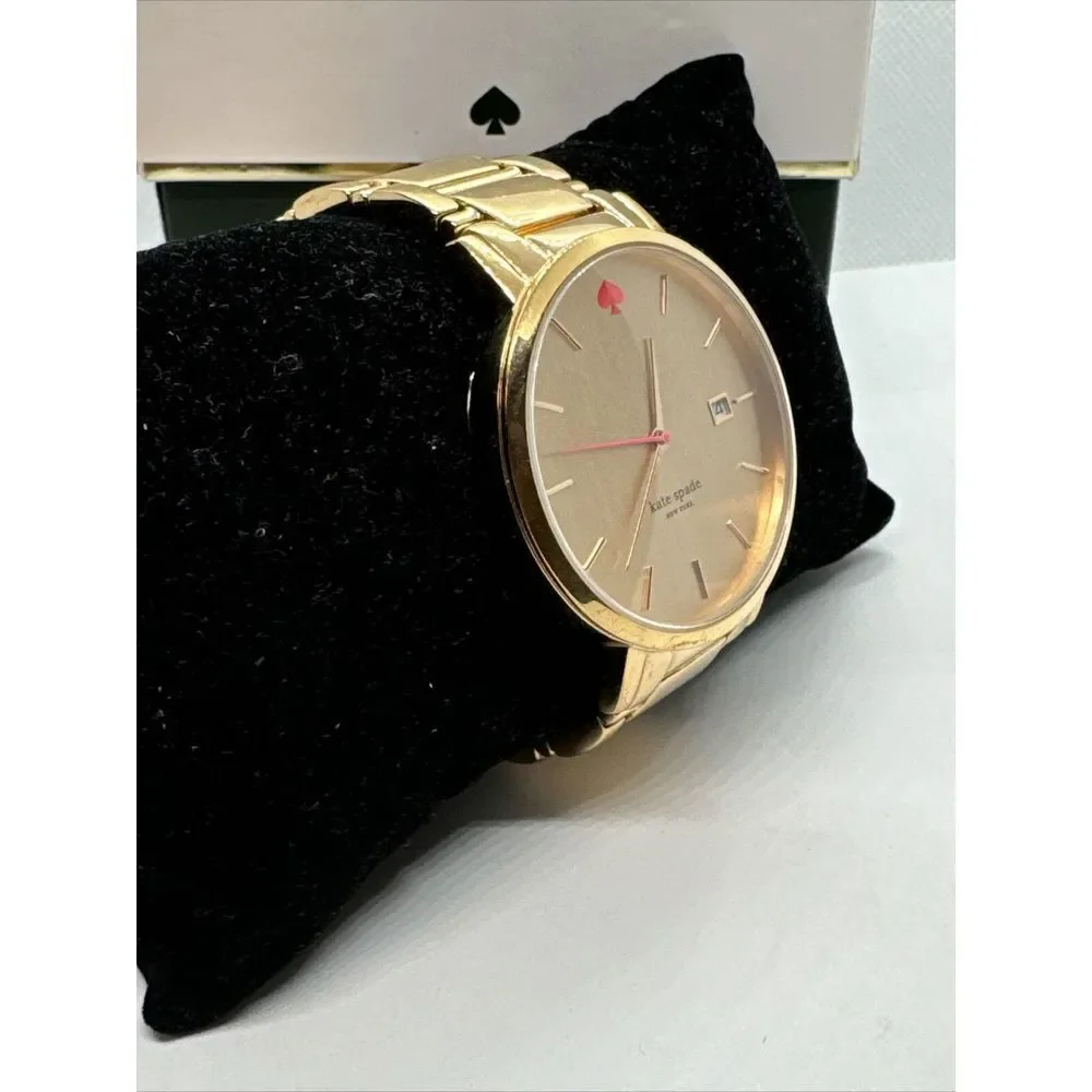 Kate Spade Gramercy Grand 0641 Women's Rose Gold Analog Dial Quartz Watch JNA132